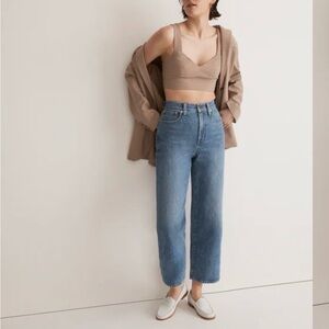 Madewell Perfect Vintage Wide Leg Crop Jean in Cresslow Wash